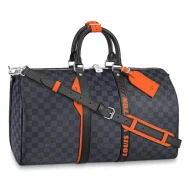 Сумка Louis Vuitton Keepall Bandouliere 45 N40166 Damier Cobalt Canvas "Navy Blue"