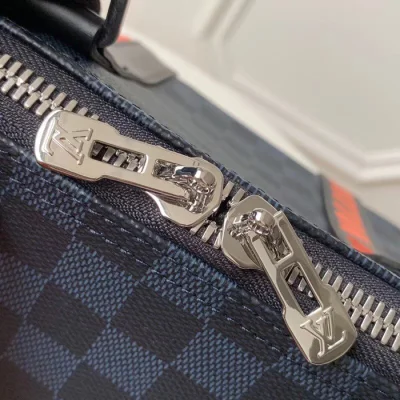 Сумка Louis Vuitton Keepall Bandouliere 45 N40166 Damier Cobalt Canvas "Navy Blue" фото № 9