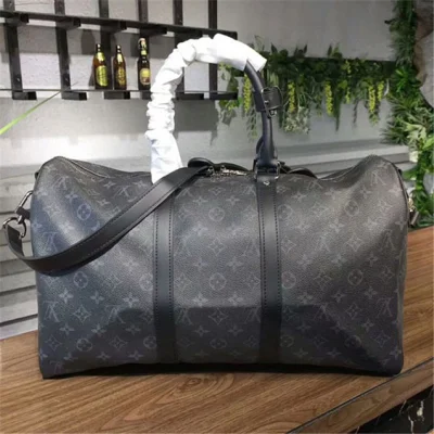 Сумка Louis Vuitton M40569 Keepall Bandouliere 45 Duffel Bag Monogram Eclipse Canvas "Graphite" фото № 4