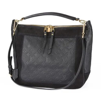 Сумка Louis Vuitton M40589 Audacieuse MM Hobo Bag Monogram Empreinte Leather "Navy Blue" фото № 2