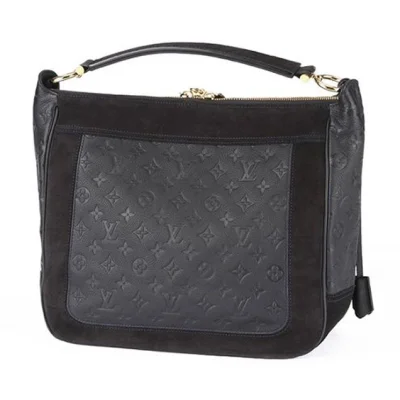 Сумка Louis Vuitton M40589 Audacieuse MM Hobo Bag Monogram Empreinte Leather "Navy Blue" фото № 4