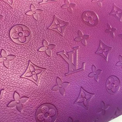 Сумка Louis Vuitton M41046 Montaigne MM Tote Bag Monogram Empreinte Leather "Purple" фото № 6