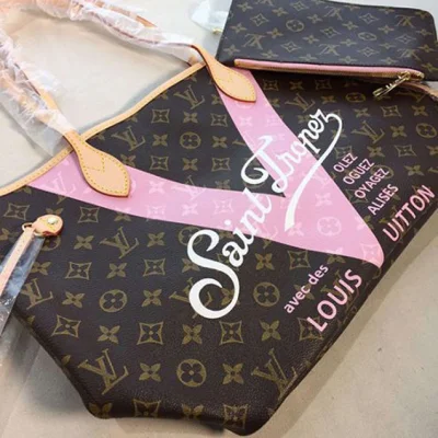 Сумка Louis Vuitton M41615 Neverfull MM Sydney Shoulder Bag Monogram Canvas "Brown" фото № 3