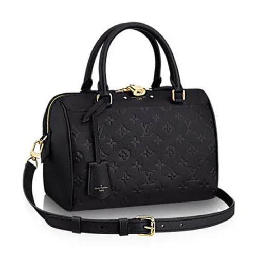 Сумка Louis Vuitton M42401 Speedy Bandouliere 25 Tote Bag Monogram Empreinte Leather "Black"