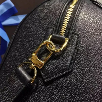 Сумка Louis Vuitton M42401 Speedy Bandouliere 25 Tote Bag Monogram Empreinte Leather "Black" фото № 7