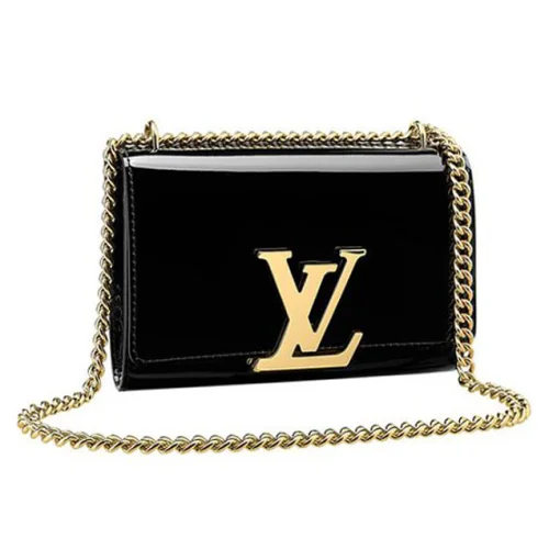 Сумка Louis Vuitton M50433 Chain Louise MM Crossbody Bag Monogram Vernis "Black"