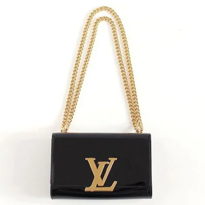 Сумка Louis Vuitton M50433 Chain Louise MM Crossbody Bag Monogram Vernis "Black" фото № 5