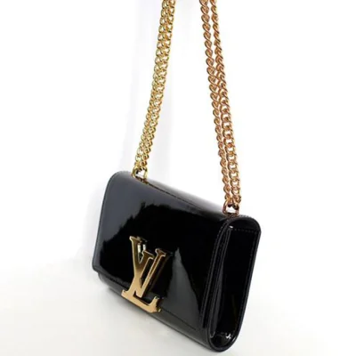 Сумка Louis Vuitton M50433 Chain Louise MM Crossbody Bag Monogram Vernis "Black" фото № 7