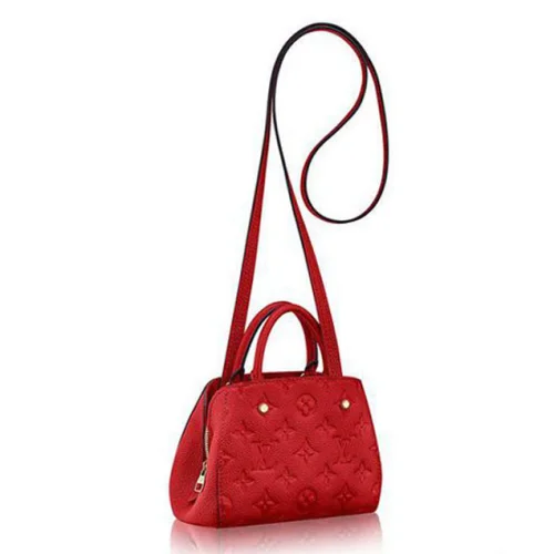 Сумка Louis Vuitton M50865 Nano Montaigne Tote Bag Monogram Empreinte Leather "Red"