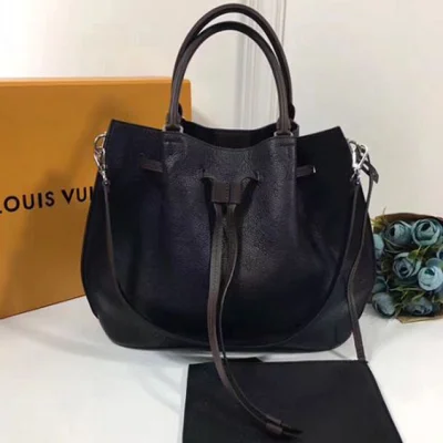 Сумка Louis Vuitton M54402 Girolata Tote Bag Mahina Leather "Black" фото № 2
