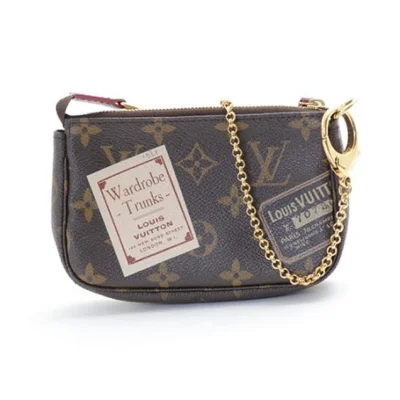 Сумка Louis Vuitton M63798 Pochette Accessoires Stamp Monogram Canvas "Brown" фото № 3