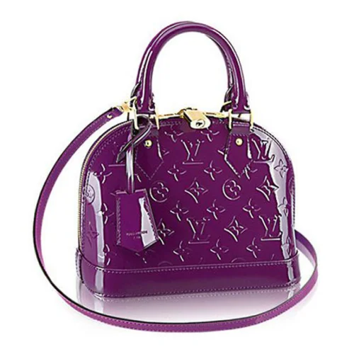 Сумка Louis Vuitton M90102 Alma BB Tote Bag Monogram Vernis "Purple"