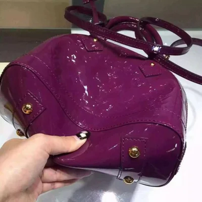 Сумка Louis Vuitton M90102 Alma BB Tote Bag Monogram Vernis "Purple" фото № 6
