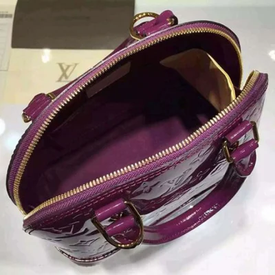 Сумка Louis Vuitton M90102 Alma BB Tote Bag Monogram Vernis "Purple" фото № 8
