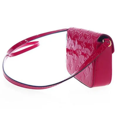 Сумка Louis Vuitton M90285 Mini Sac Lucie Crossbody Bag Monogram Vernis "Pink" фото № 3