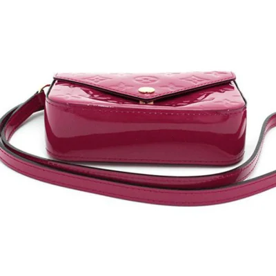 Сумка Louis Vuitton M90285 Mini Sac Lucie Crossbody Bag Monogram Vernis "Pink" фото № 5