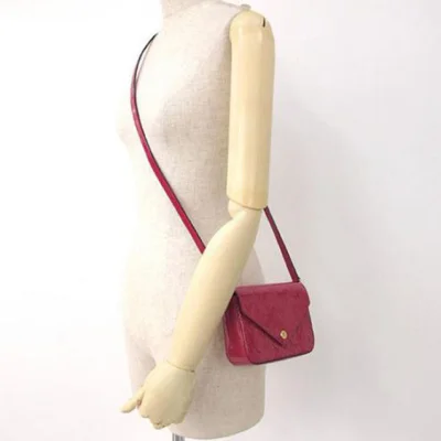 Сумка Louis Vuitton M90285 Mini Sac Lucie Crossbody Bag Monogram Vernis "Pink" фото № 7