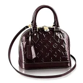Сумка Louis Vuitton M91678 Alma BB Tote Bag Monogram Vernis "Chocolate"