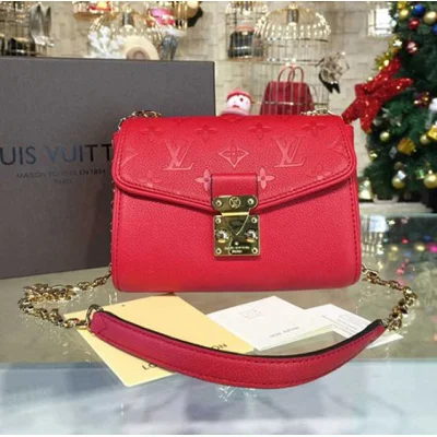 Сумка Louis Vuitton M94553 Saint-Germain BB Crossbody Bag Monogram Empreinte Leather "Red" фото № 2
