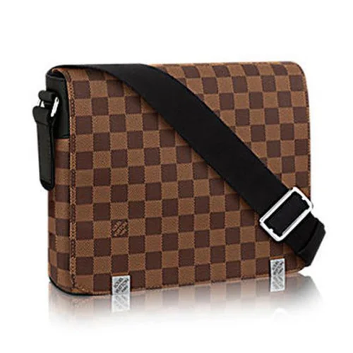 Сумка Louis Vuitton N41031 District PM Messenger Bag Damier Ebene Canvas "Brown"