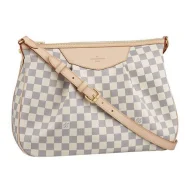 Сумка Louis Vuitton N41112 Siracusa MM Crossbody Bag Damier Azur Canvas "White"