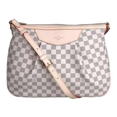 Сумка Louis Vuitton N41112 Siracusa MM Crossbody Bag Damier Azur Canvas "White" фото № 2