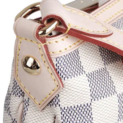 Сумка Louis Vuitton N41112 Siracusa MM Crossbody Bag Damier Azur Canvas "White" фото № 8