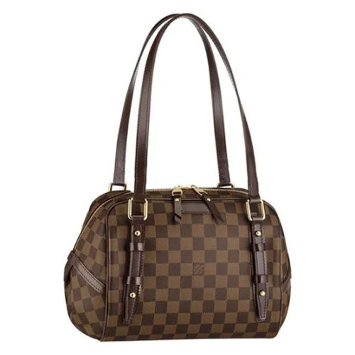 Сумка Louis Vuitton N41157 Rivington PM Shoulder Bag Damier Ebene Canvas "Brown"