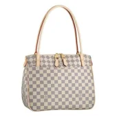 Сумка Louis Vuitton N41176 Figheri PM Shoulder Bag Damier Azur Canvas "White"