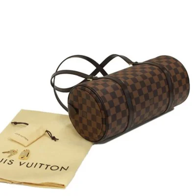 Сумка Louis Vuitton N41210 Papillon NM Shoulder Bag Damier Ebene Canvas "Brown" фото № 3