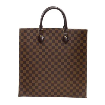 Сумка Louis Vuitton N41225 Sac Plat NM Tote Bag Damier Ebene Canvas "Brown" фото № 4