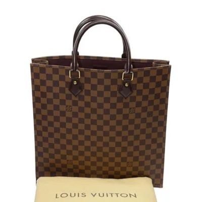 Сумка Louis Vuitton N41225 Sac Plat NM Tote Bag Damier Ebene Canvas "Brown" фото № 7