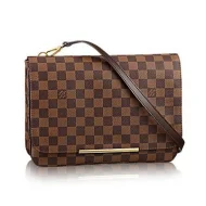 Сумка Louis Vuitton N41253 Hoxton GM Crossbody Bag Damier Ebene Canvas "Brown"