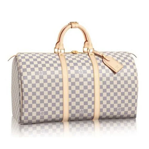 Сумка Louis Vuitton N41430 Keepall 50 Duffel Bag Damier Azur Canvas "White"