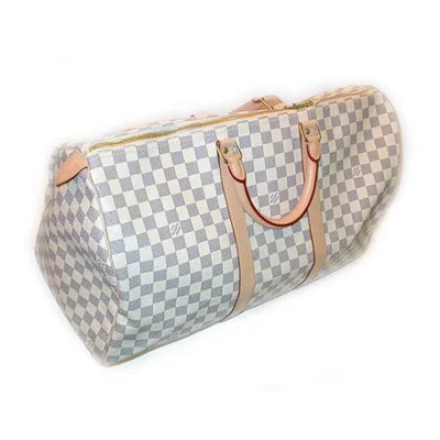 Сумка Louis Vuitton N41430 Keepall 50 Duffel Bag Damier Azur Canvas "White" фото № 3
