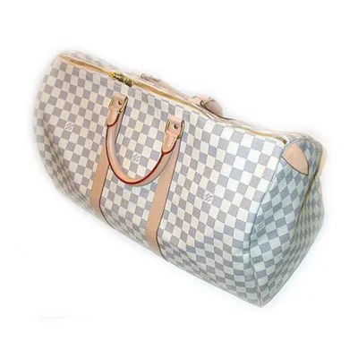Сумка Louis Vuitton N41430 Keepall 50 Duffel Bag Damier Azur Canvas "White" фото № 4