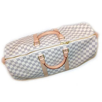 Сумка Louis Vuitton N41430 Keepall 50 Duffel Bag Damier Azur Canvas "White" фото № 5