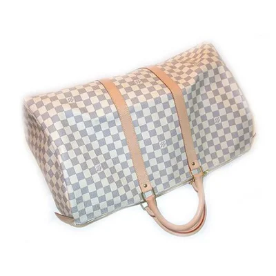 Сумка Louis Vuitton N41430 Keepall 50 Duffel Bag Damier Azur Canvas "White" фото № 6