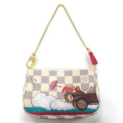 Сумка Louis Vuitton N41463 Mini Pochette Accessoires Evasion Damier Azur Canvas "White" фото № 2 Сумка Louis Vuitton N41463 Mini Pochette Accessoires Evasion Damier Azur Canvas "White" фото № 2