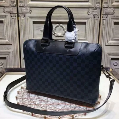 Портфель Louis Vuitton N42241 Porte-Documents Jour Briefcase Damier Cobalt Canvas "Navy Blue" фото № 3