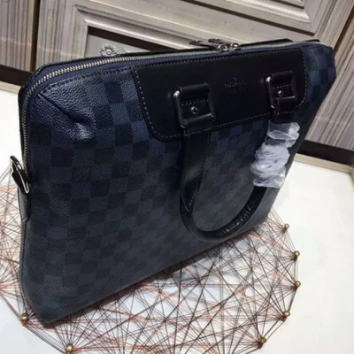 Портфель Louis Vuitton N42241 Porte-Documents Jour Briefcase Damier Cobalt Canvas "Navy Blue" фото № 4