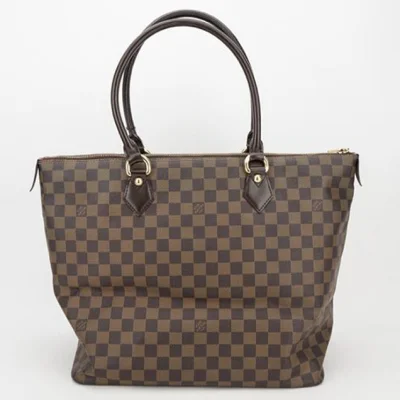 Сумка Louis Vuitton N51188 Saleya MM Tote Bag Damier Ebene Canvas "Brown" фото № 2