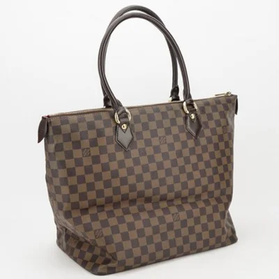 Сумка Louis Vuitton N51188 Saleya MM Tote Bag Damier Ebene Canvas "Brown" фото № 3