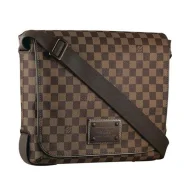 Сумка Louis Vuitton N51211 Brooklyn MM Messenger Bag Damier Ebene Canvas "Brown"