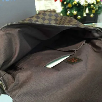 Сумка Louis Vuitton N51211 Brooklyn MM Messenger Bag Damier Ebene Canvas "Brown" фото № 9