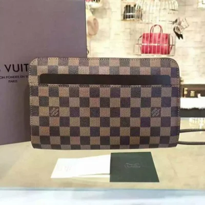 Клатч Louis Vuitton N51993 Saint Louis Clutch Damier Ebene Canvas "Brown" фото № 2