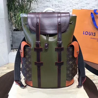 Рюкзак Louis Vuitton M53425 Christopher PM Backpack Epi Leather "Green" фото № 2