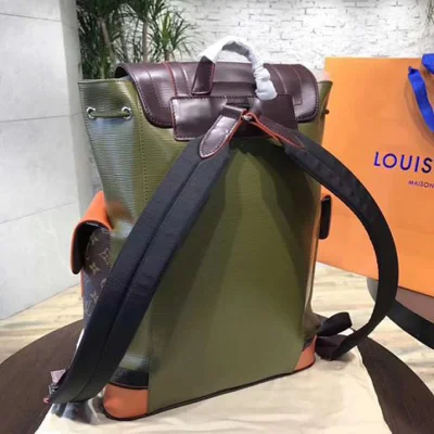 Рюкзак Louis Vuitton M53425 Christopher PM Backpack Epi Leather "Green" фото № 5