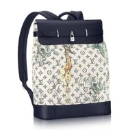 Рюкзак Louis Vuitton M43296 Steamer Backpack Monogram Savane Canvas "White"