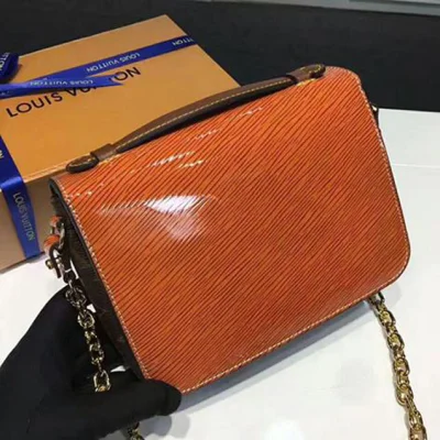 Сумка Louis Vuitton Pochette Metic Mini M54991 Epi Leather "Brown" фото № 4